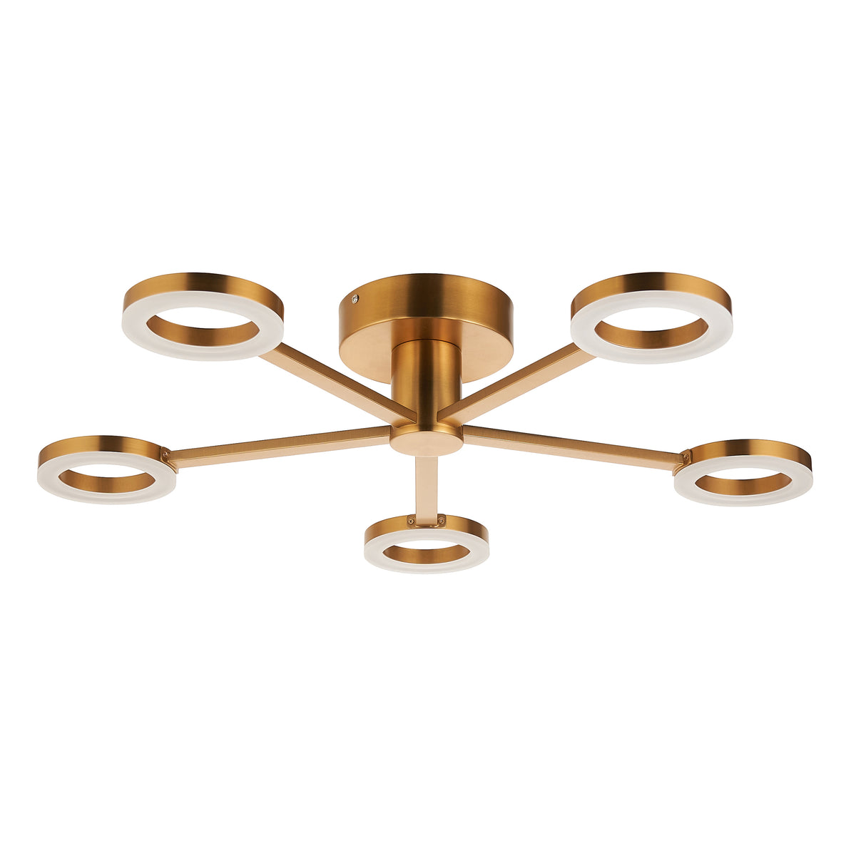120104 Scout LED Semi Flush Ceiling Brass