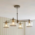 120143 Ridgeton 4 Light Pendant Brass