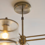 120143 Ridgeton 4 Light Pendant Brass