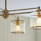 120143 Ridgeton 4 Light Pendant Brass