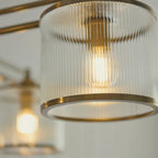 120143 Ridgeton 4 Light Pendant Brass