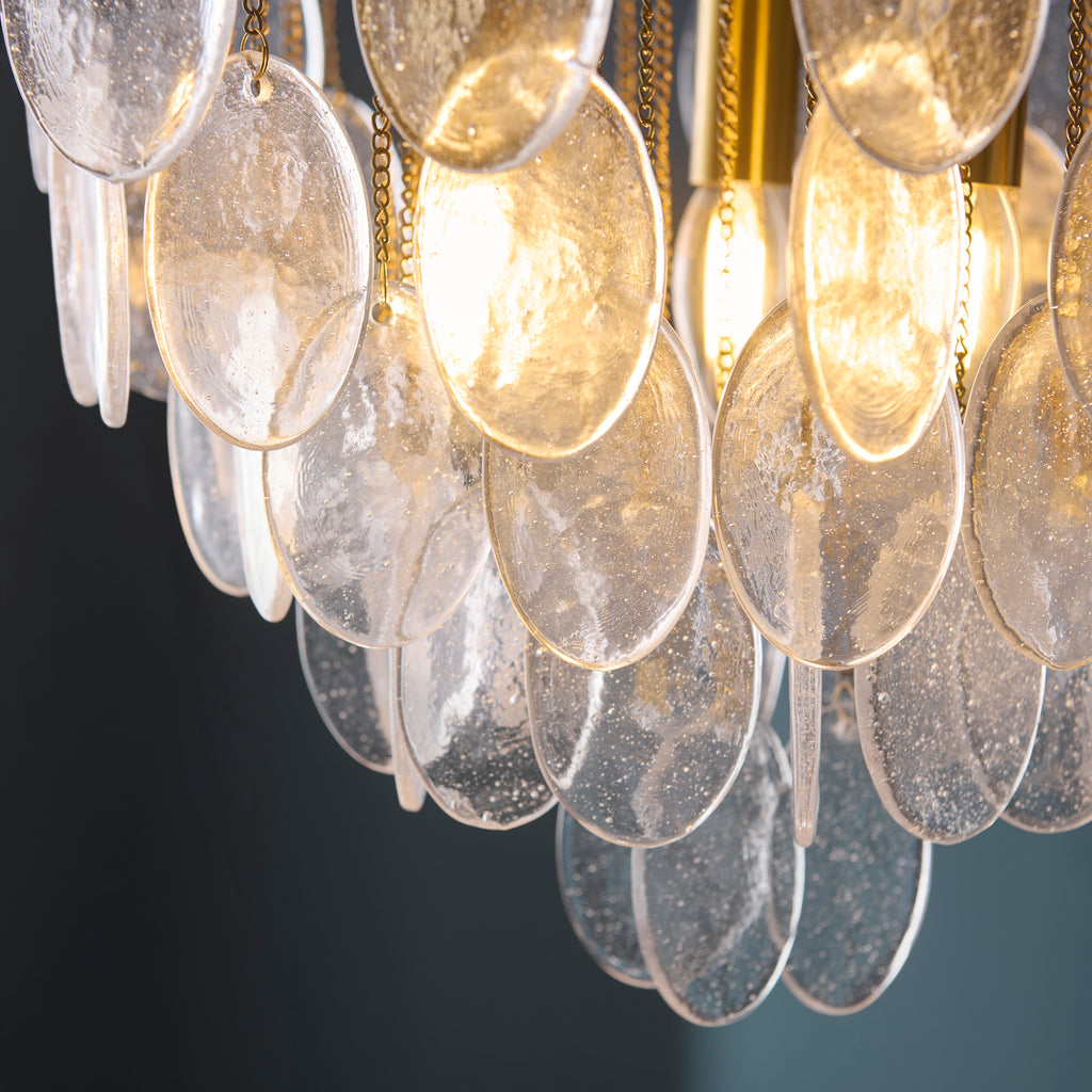120226 Loretta 3 Light Pendant Brass