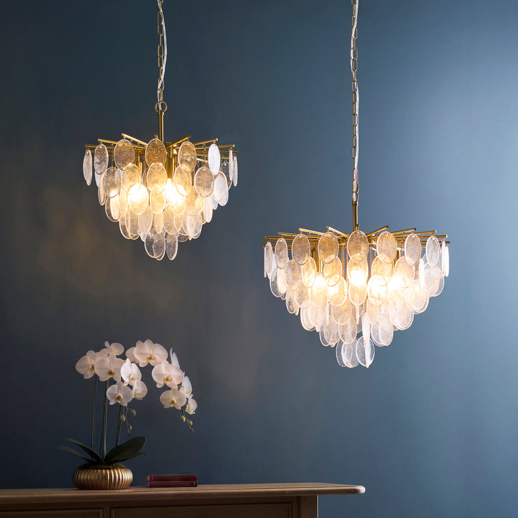 120226 Loretta 3 Light Pendant Brass