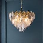 120227 Loretta 5 Light Pendant Brass