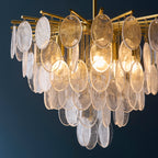 120227 Loretta 5 Light Pendant Brass