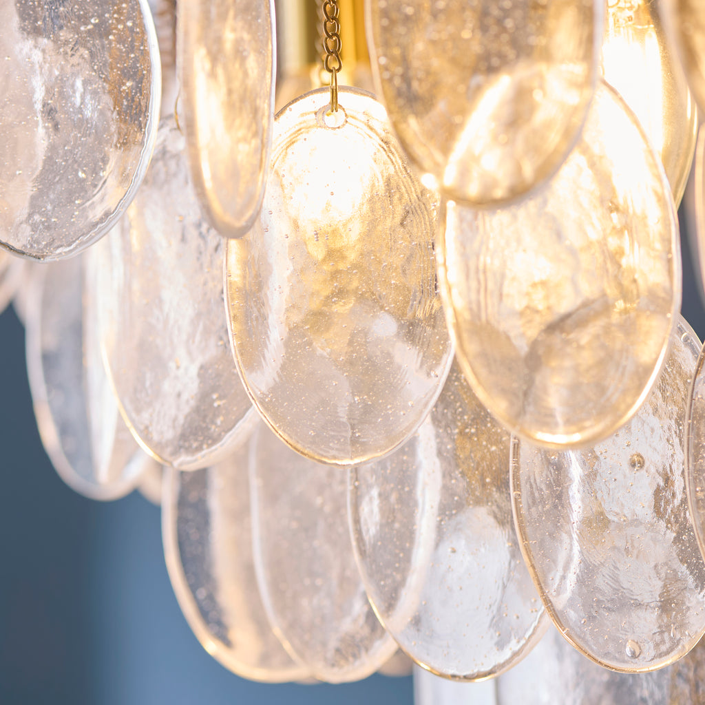 120227 Loretta 5 Light Pendant Brass