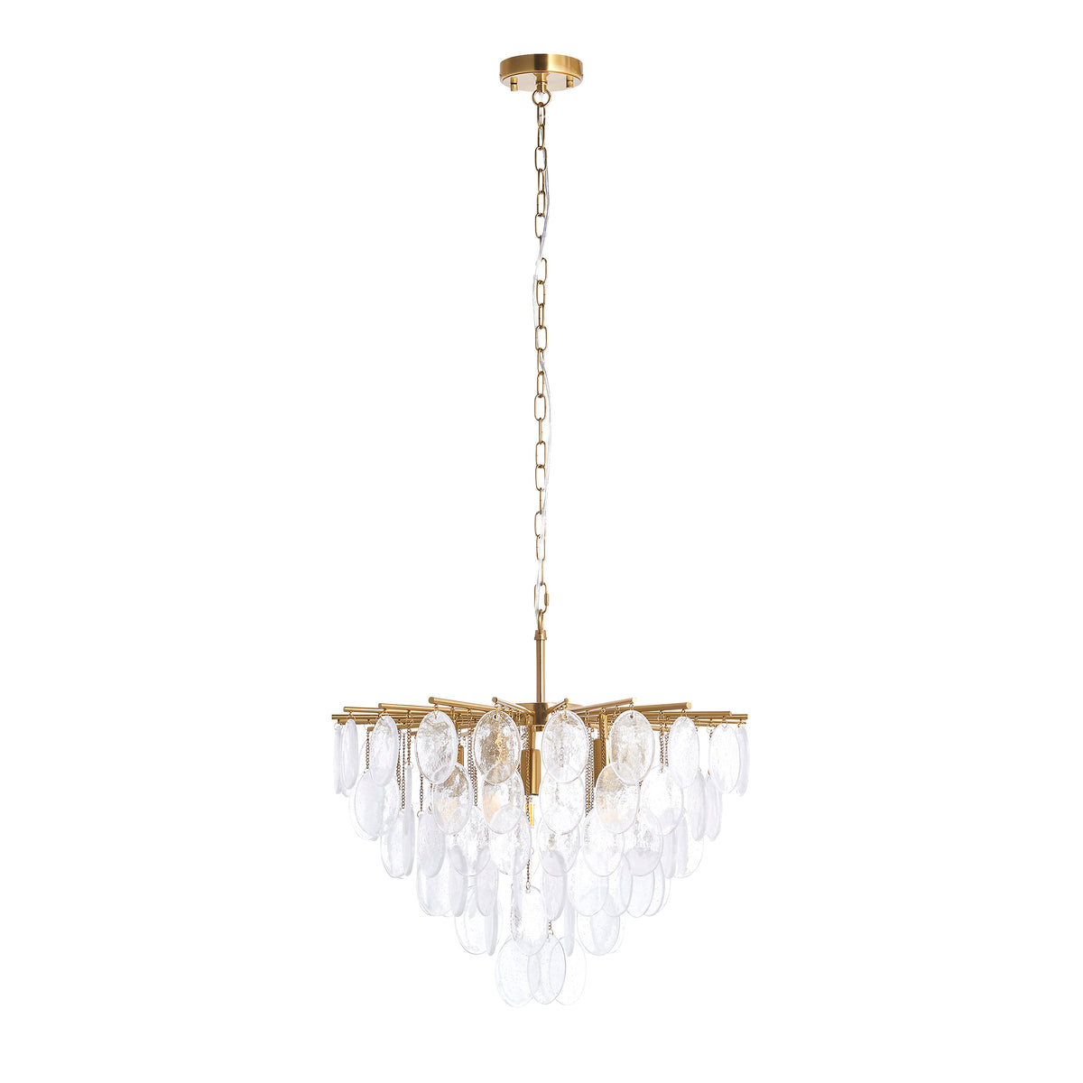 120227 Loretta 5 Light Pendant Brass