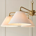 120304 Wallbridge 5 Light Pendant Brass