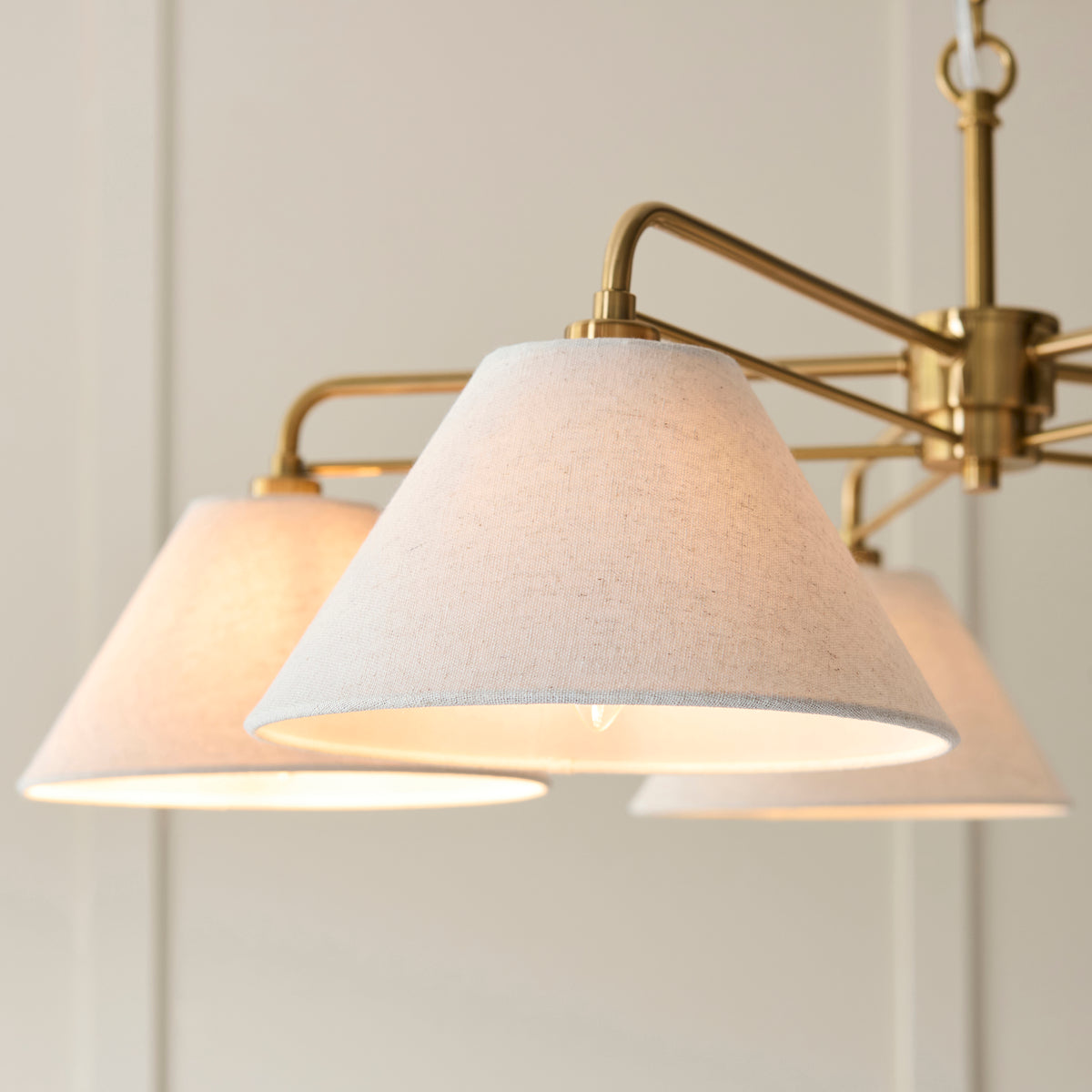 120304 Wallbridge 5 Light Pendant Brass
