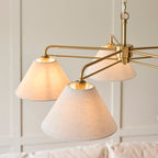 120304 Wallbridge 5 Light Pendant Brass