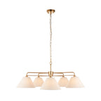120304 Wallbridge 5 Light Pendant Brass