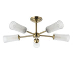 120757 Avelyn 5 Light Semi Flush Ceiling Brass