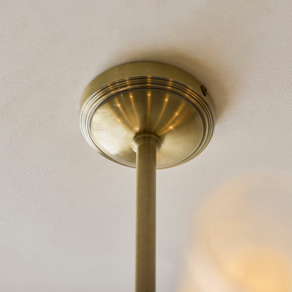 120758 Avelyn 8 Light Pendant Brass