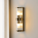120853 Ridgeton IP44 2 Light Bathroom Wall Light Brass