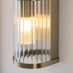 120853 Ridgeton IP44 2 Light Bathroom Wall Light Brass