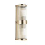 120853 Ridgeton IP44 2 Light Bathroom Wall Light Brass