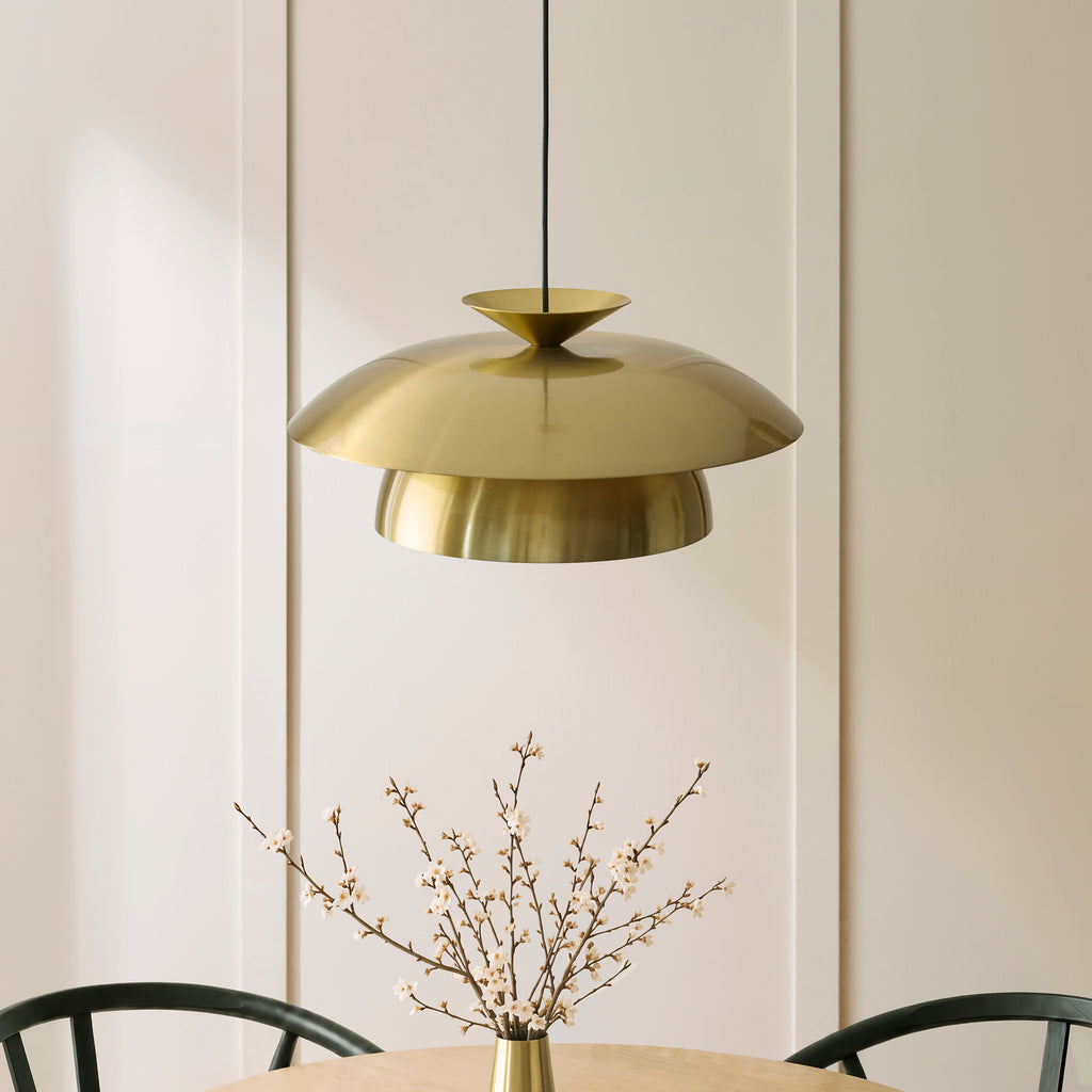 121072 Lyon Pendant Brass