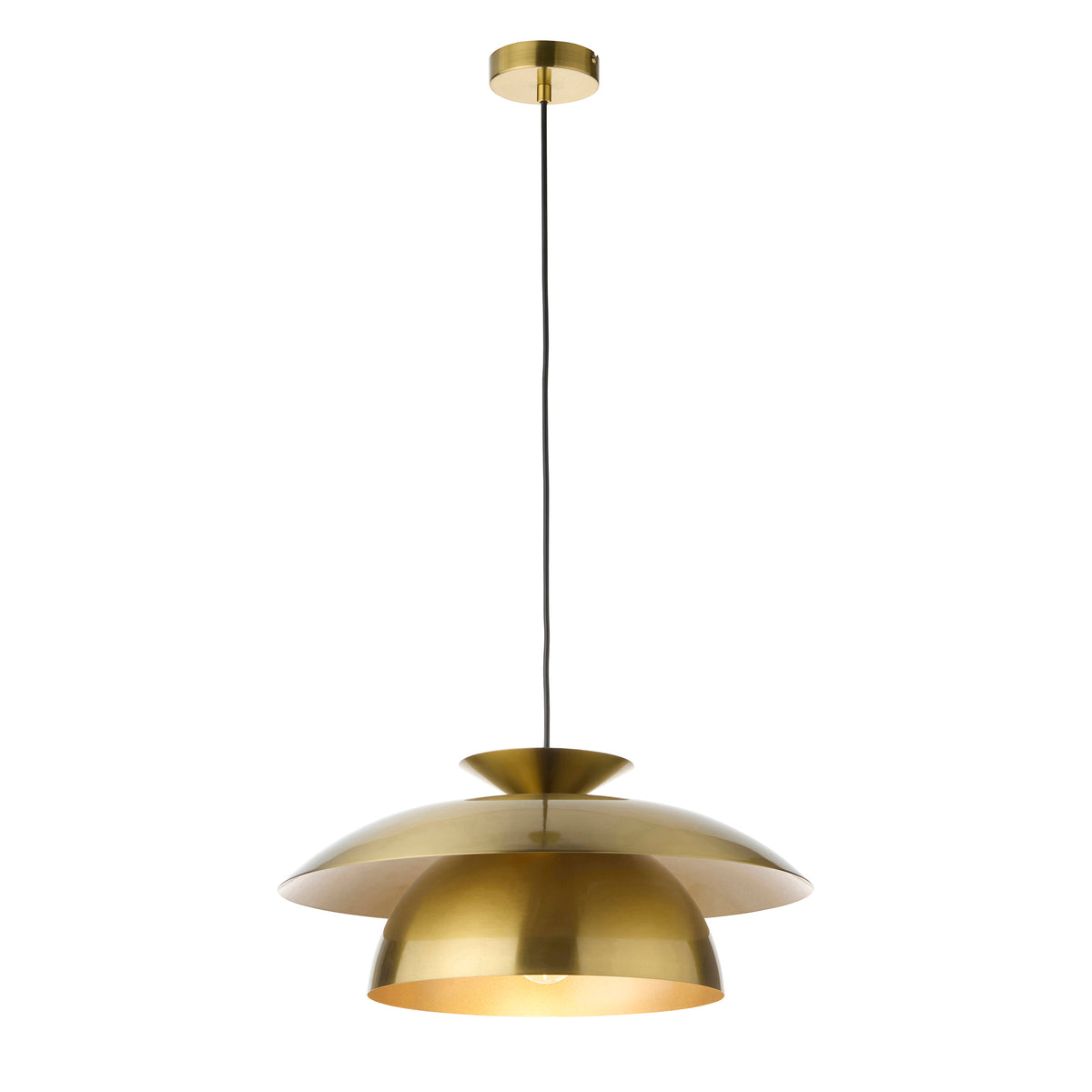 121072 Lyon Pendant Brass