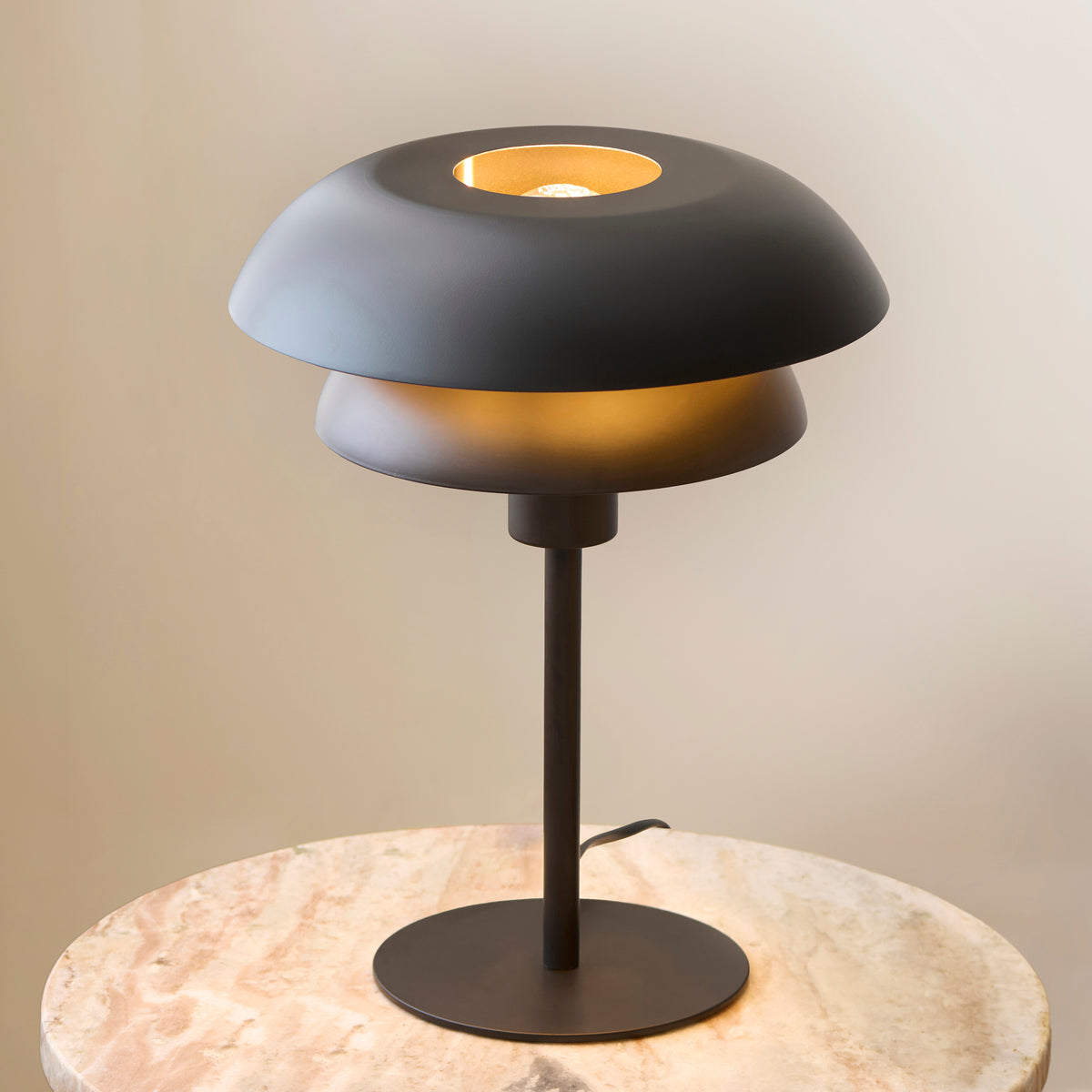121075 Lyon Table Lamp Black
