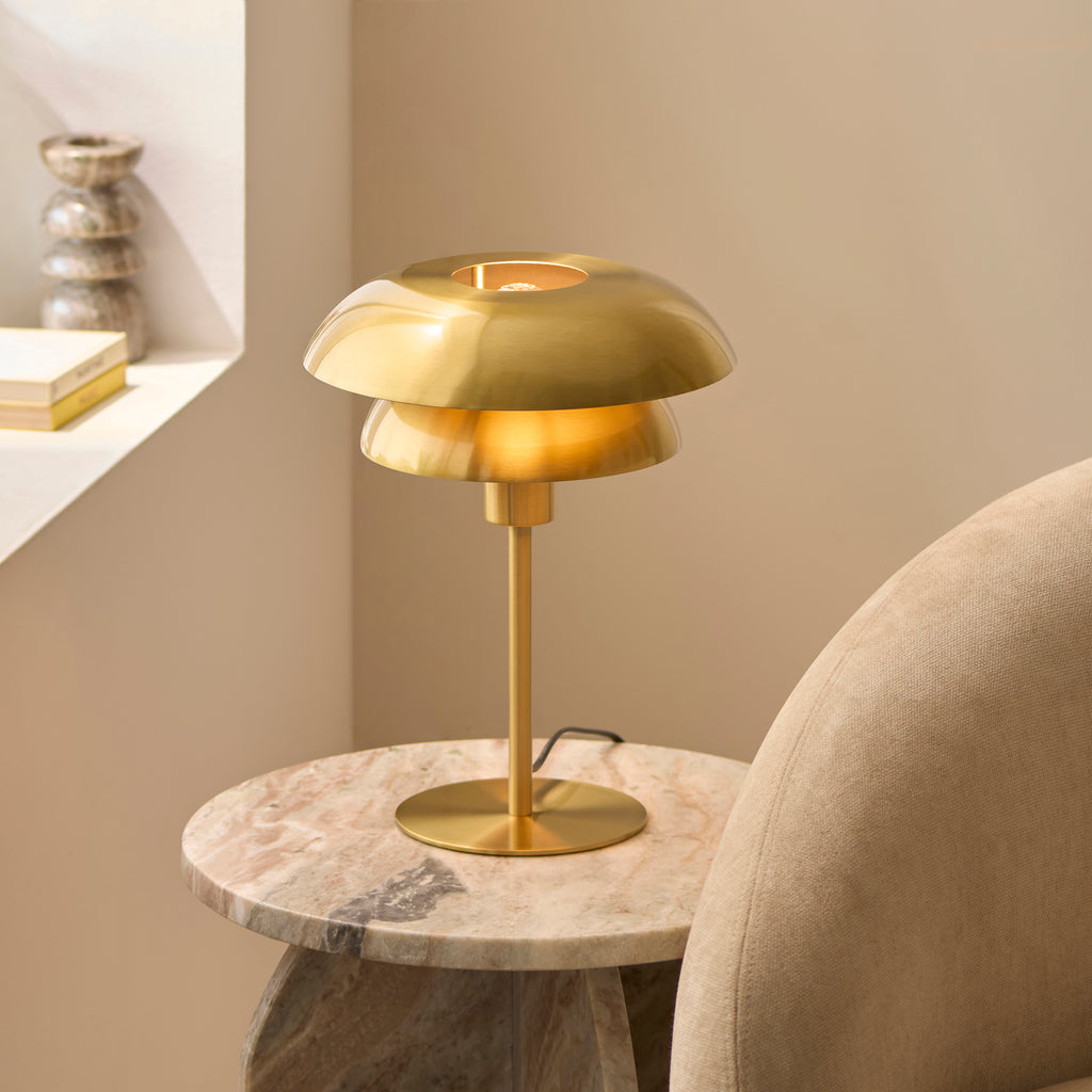 121076 Lyon Table Lamp Brass