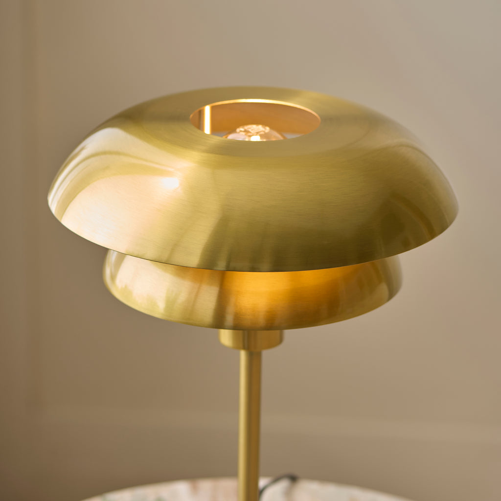 121076 Lyon Table Lamp Brass