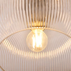 121209 Harborne Flush Ceiling Light Brass