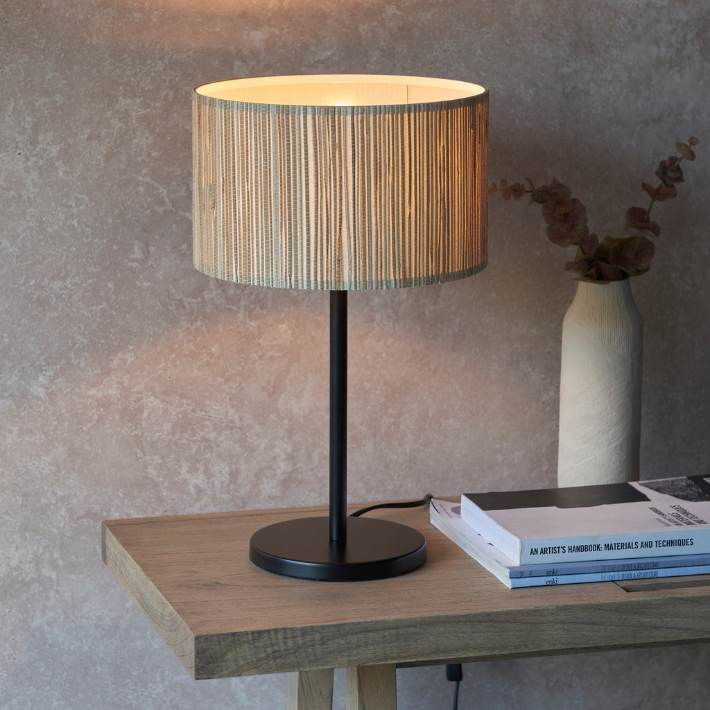 121511 Longshore - Twin Pack Table Lamp Natural Black
