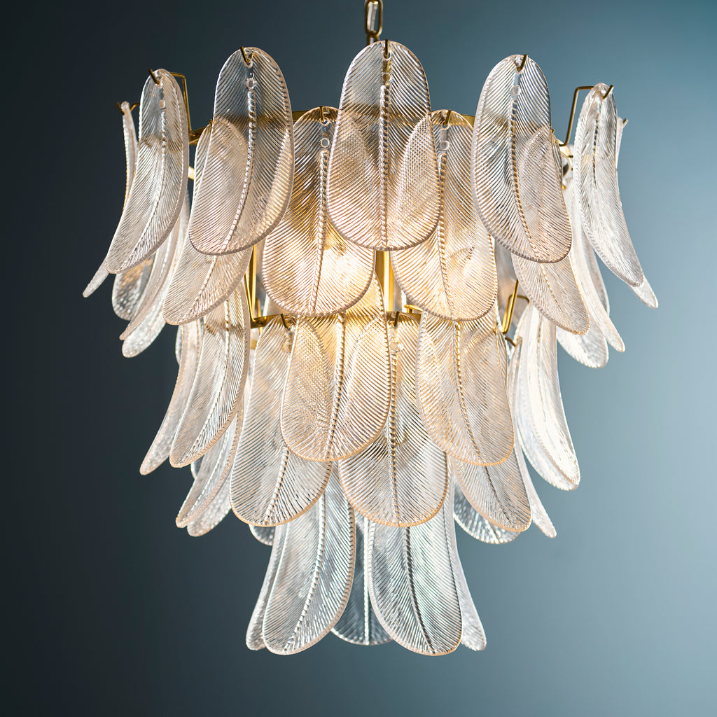 121771 Autumn 4 Light Pendant Brass
