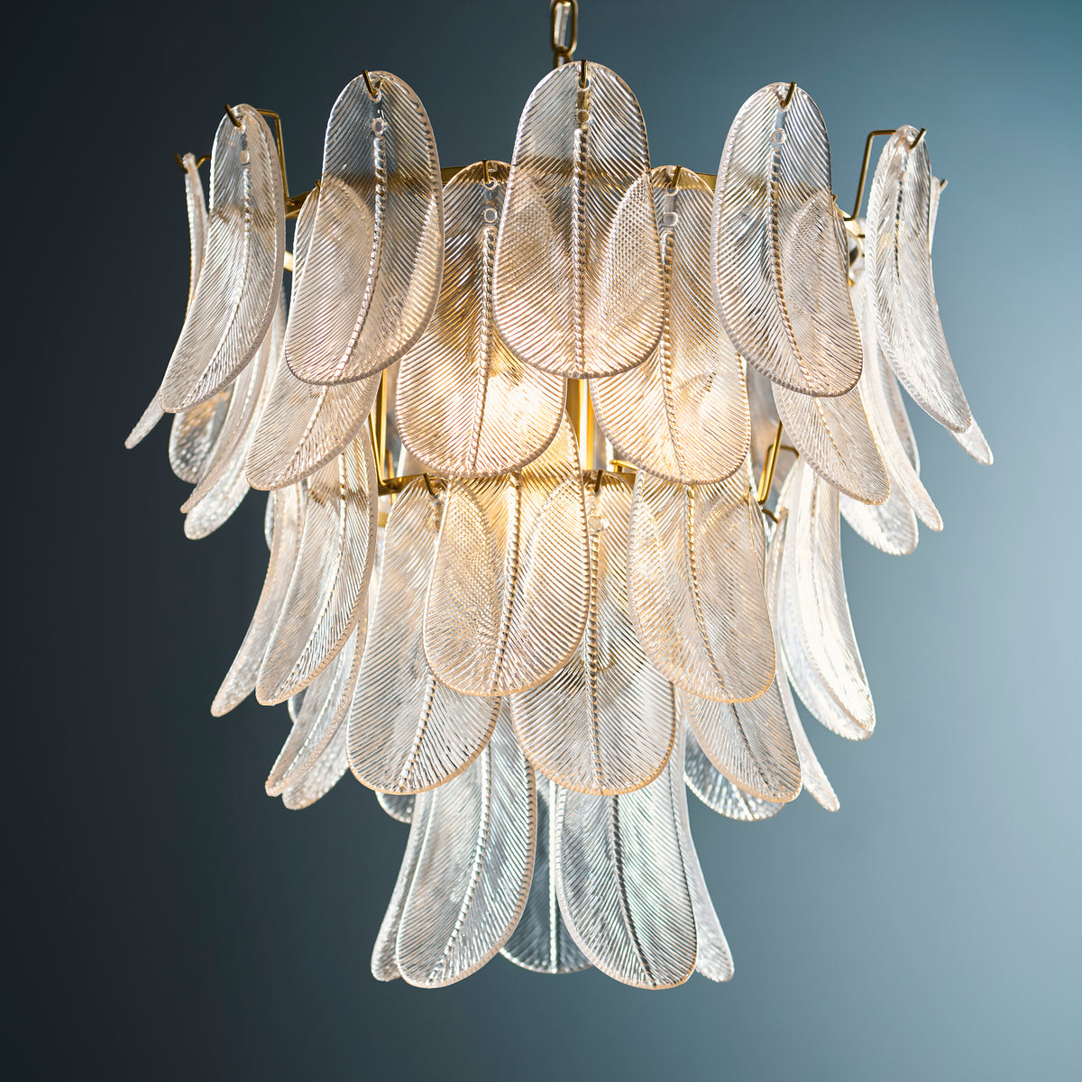 121771 Autumn 4 Light Pendant Brass