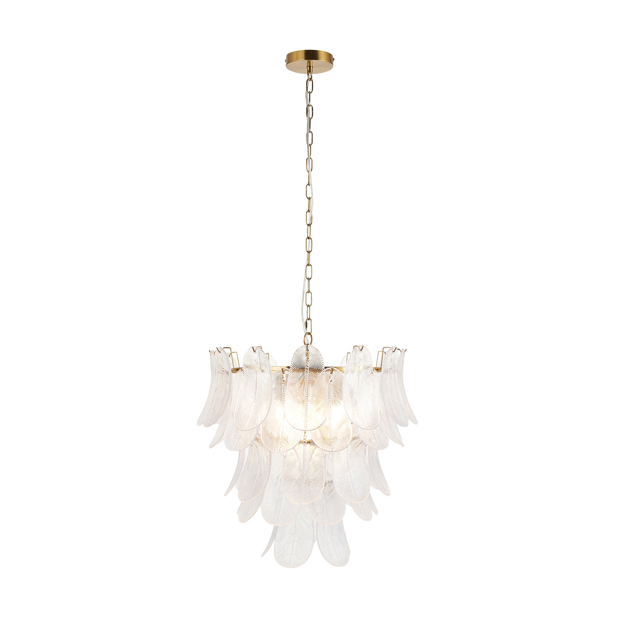121771 Autumn 4 Light Pendant Brass