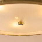 121989 Lexi 3 Light Pendant Ivory Brass