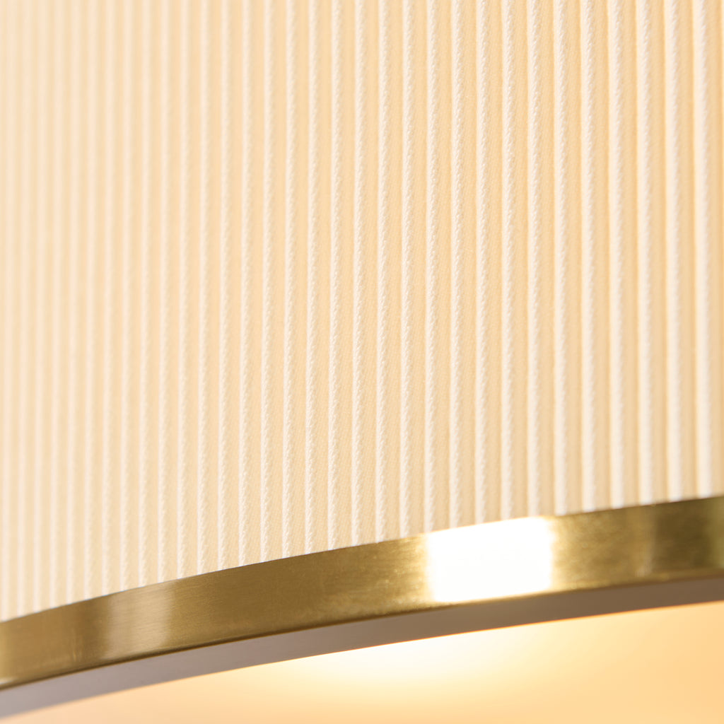 121990 Lexi 5 Light Pendant Ivory Brass
