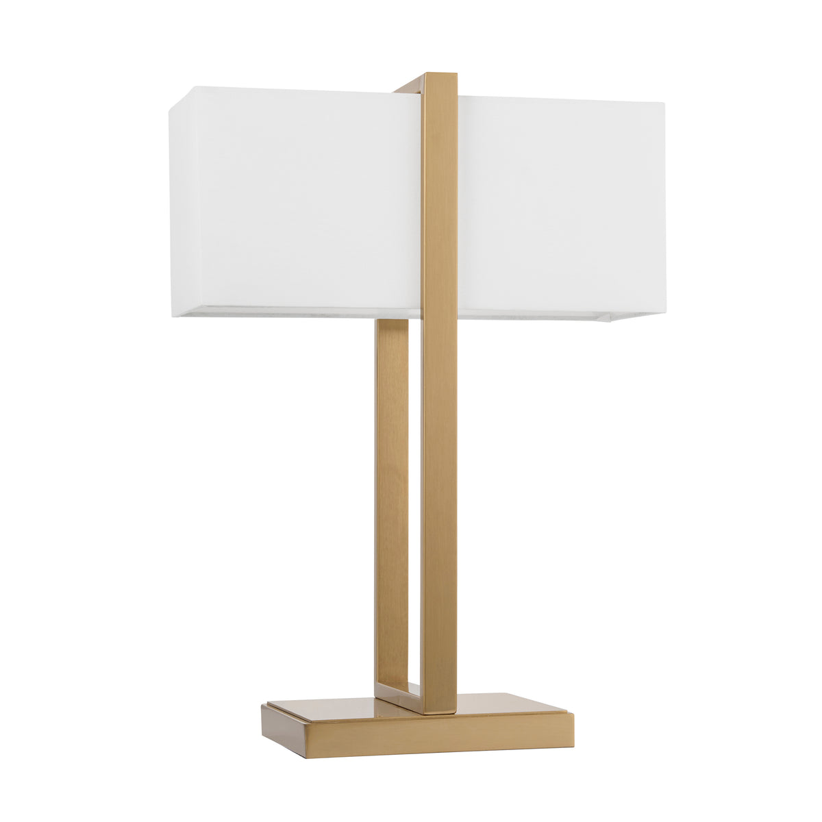 121991 Seattle Table Lamp Brass Ivory