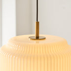 122052 Evora Pendant Brass Opal