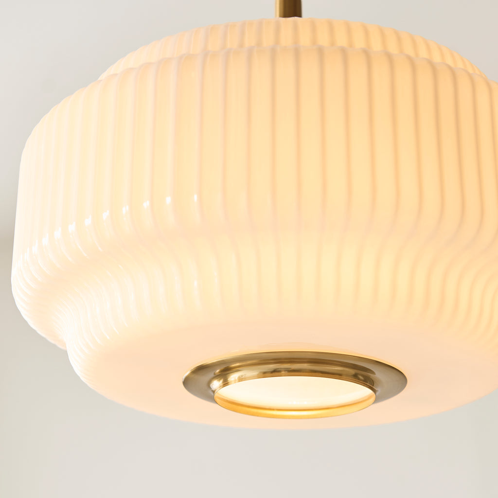 122052 Evora Pendant Brass Opal