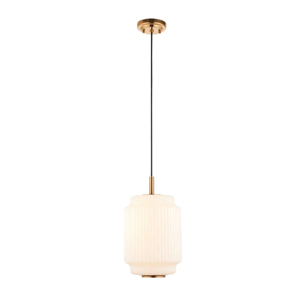122054 Evora Pendant Brass Opal