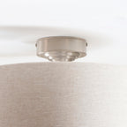 122080 Highclere 3 Light Flush Ceiling Light Chrome