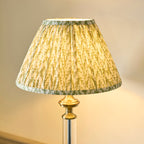 122515 Avebury & Leaf 30cm Table Lamp Brass Green