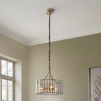 122554 Antalya 3 Light Pendant Brass