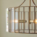 122554 Antalya 3 Light Pendant Brass