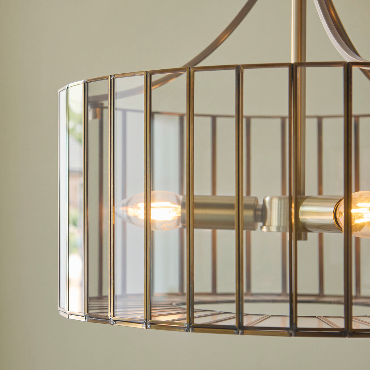 122554 Antalya 3 Light Pendant Brass