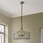 122555 Antalya 5 Light Pendant Brass