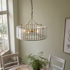 122555 Antalya 5 Light Pendant Brass