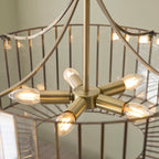 122555 Antalya 5 Light Pendant Brass