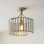 122556 Antalya Flush Ceiling Light Brass