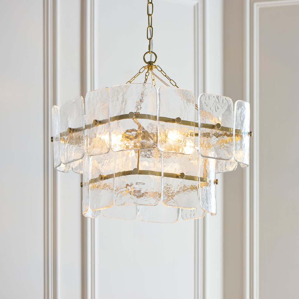 122738 Venice 4 Light Pendant Brass