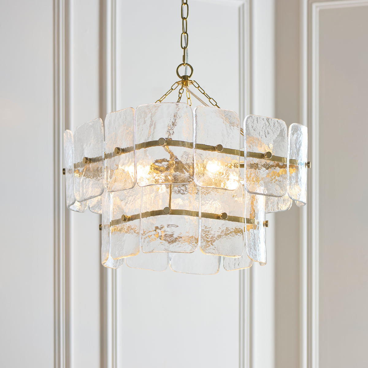 122738 Venice 4 Light Pendant Brass