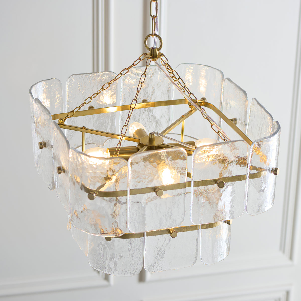 122738 Venice 4 Light Pendant Brass