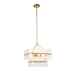 122738 Venice 4 Light Pendant Brass