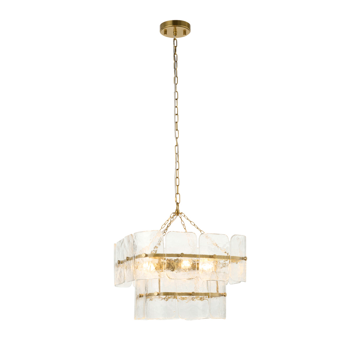 122738 Venice 4 Light Pendant Brass